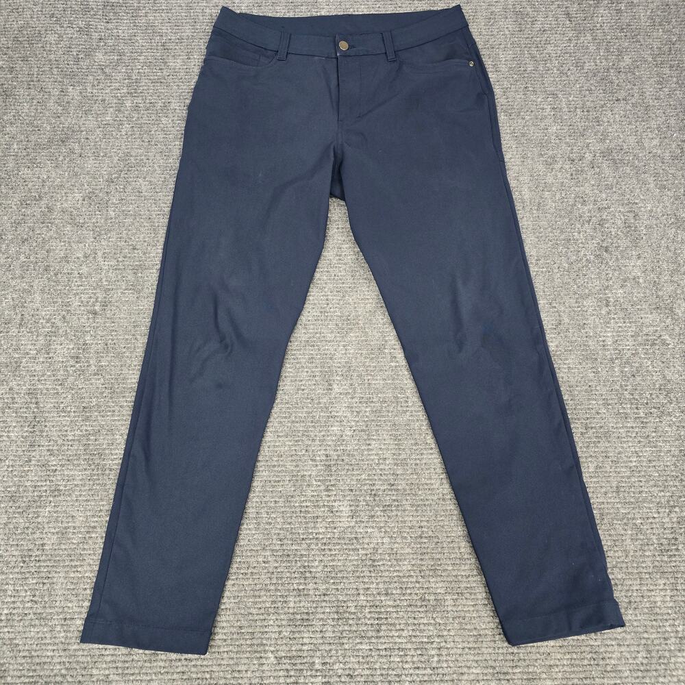 Lululemon ABC 5 Pocket Pants Mens 32x28 Navy Blue Warpstreme LM5ALW